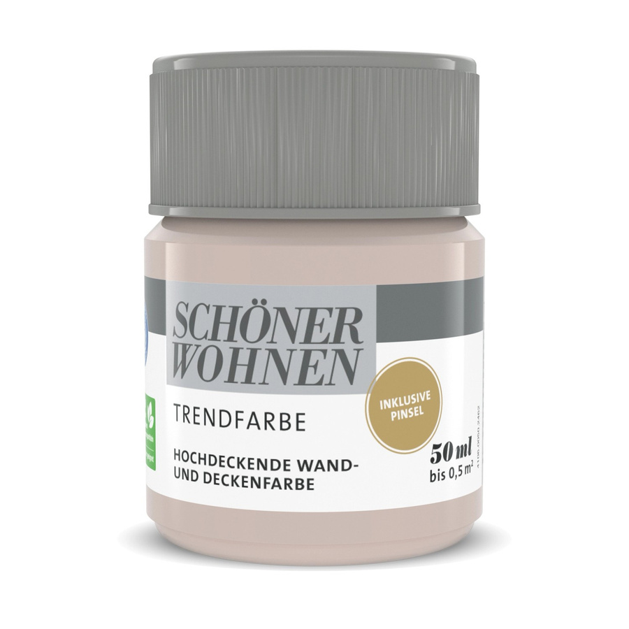 Schöner Wohnen Dispersion Farbe Hortensie Matt Beige 50 ml - Bild 2