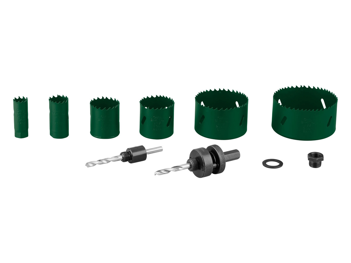 Parkside Lochsägensatz aus Bi-Metall, 8-teilig, grün - Bild 2