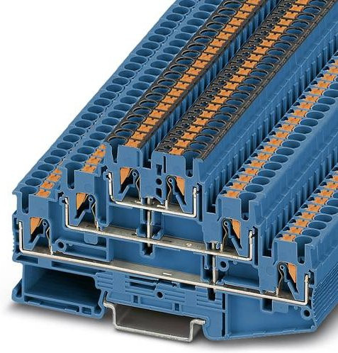 Phoenix Contact 3000716 Mehrstockklemme 5,2 mm Schnellanschluss Blau 50 Stück - Bild 1