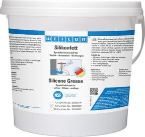 Weicon Silikonfett Mehrzweckfett, transparent/weiß, 5,0 kg - Bild 1