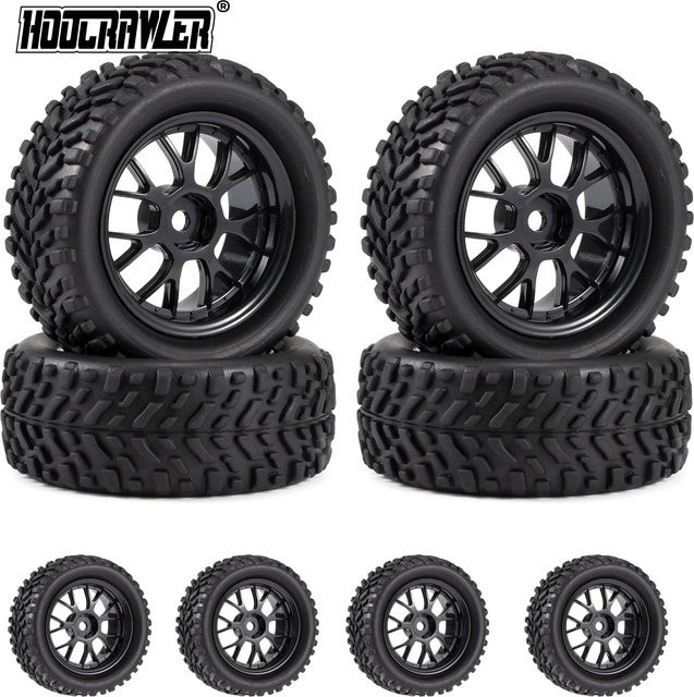 YFGRGT Off Road Buggy Reifen Räder Felge, 4-teiliges Set, Schwarz - Bild 1