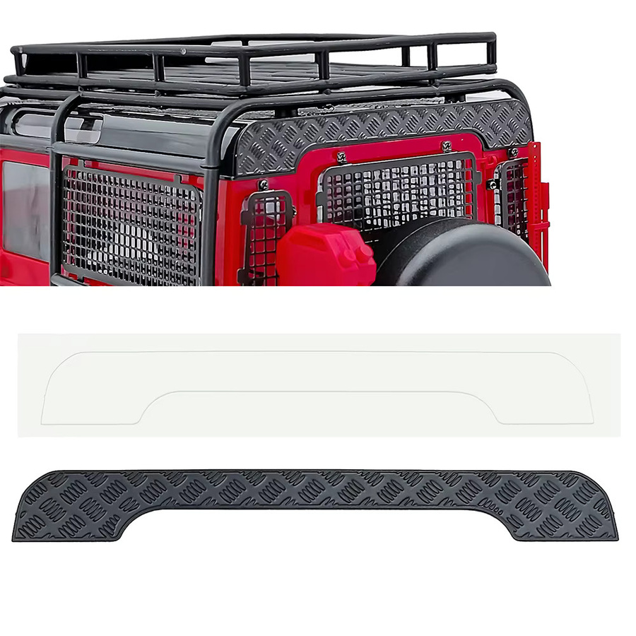 YEAHRUN Defender Metall-Unterfahrschutz Seitenschweller Ansauggitter Verkleidung Hecktür 1/18 RC Crawler Teile - Bild 4