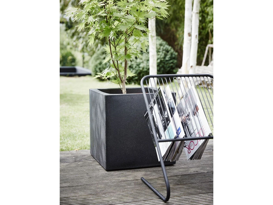 CAPI EUROPE Pflanztopf Smooth quadratisch Schwarz B/T/H: 40 x 40 x 40 cm - Bild 3