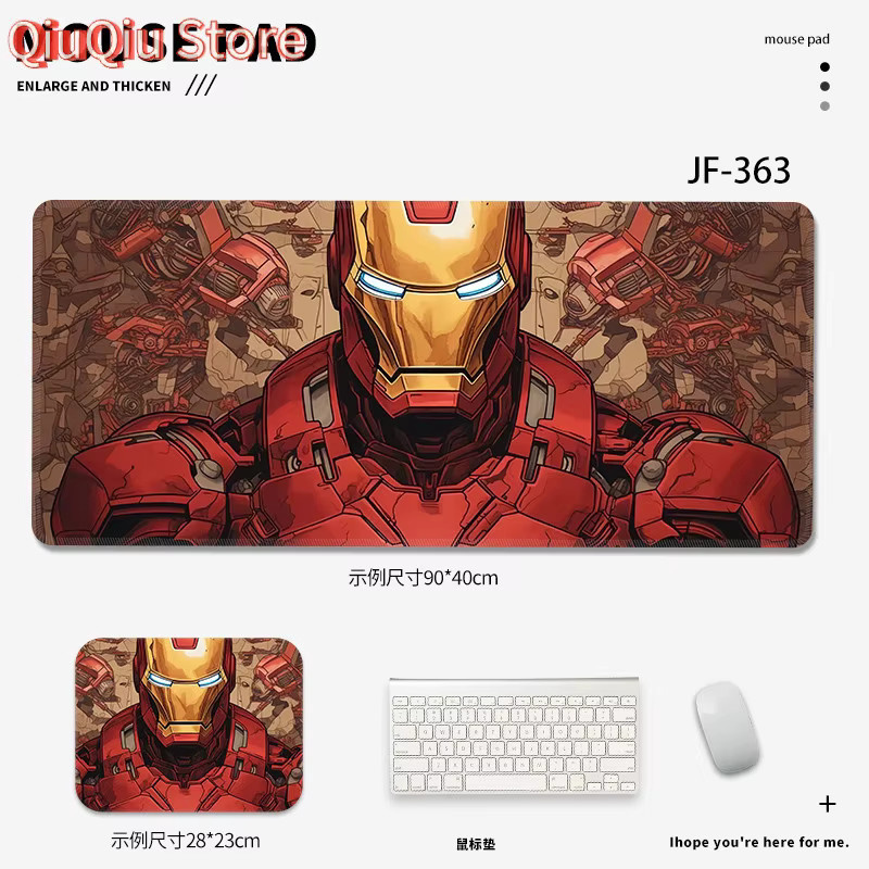 Potdemiel Iron Man Gaming-Mauspad in Multicolour mit HD-Druck, wasserdicht und rutschfest - Bild 4