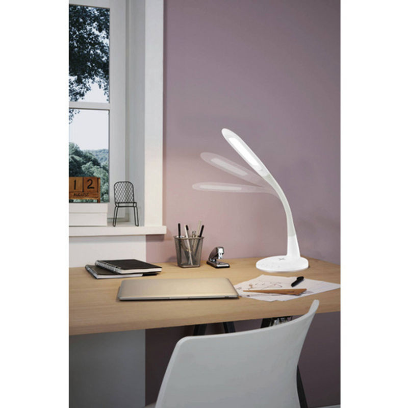Eglo Tischleuchte TRUNCA in Weiss aus Kunststoff mit dimmbarer LED und Touch-Funktion - Bild 2