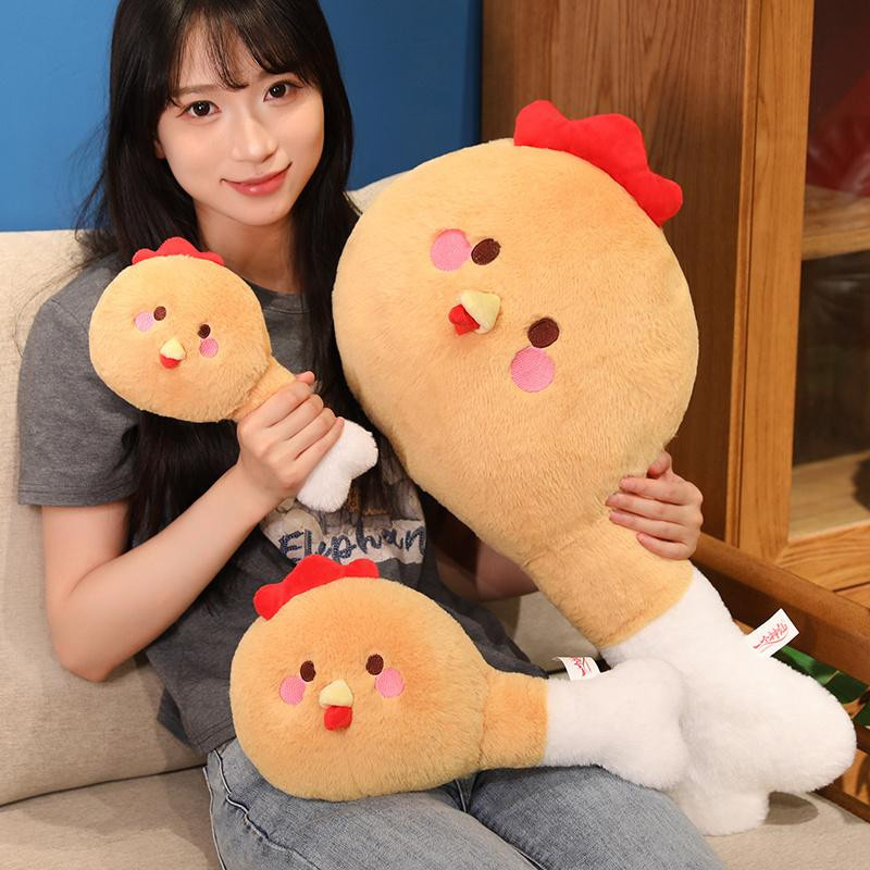 Süßer Mu Cheng Hähnchenkeule Plüschtier Plüschkissen 25cm - Bild 4
