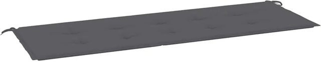 vidaXL Gartenbank-Auflage Anthrazit aus Oxford-Gewebe mit Schaumstoff, B/T/H: 150 x 50 x 3 cm - Bild 1