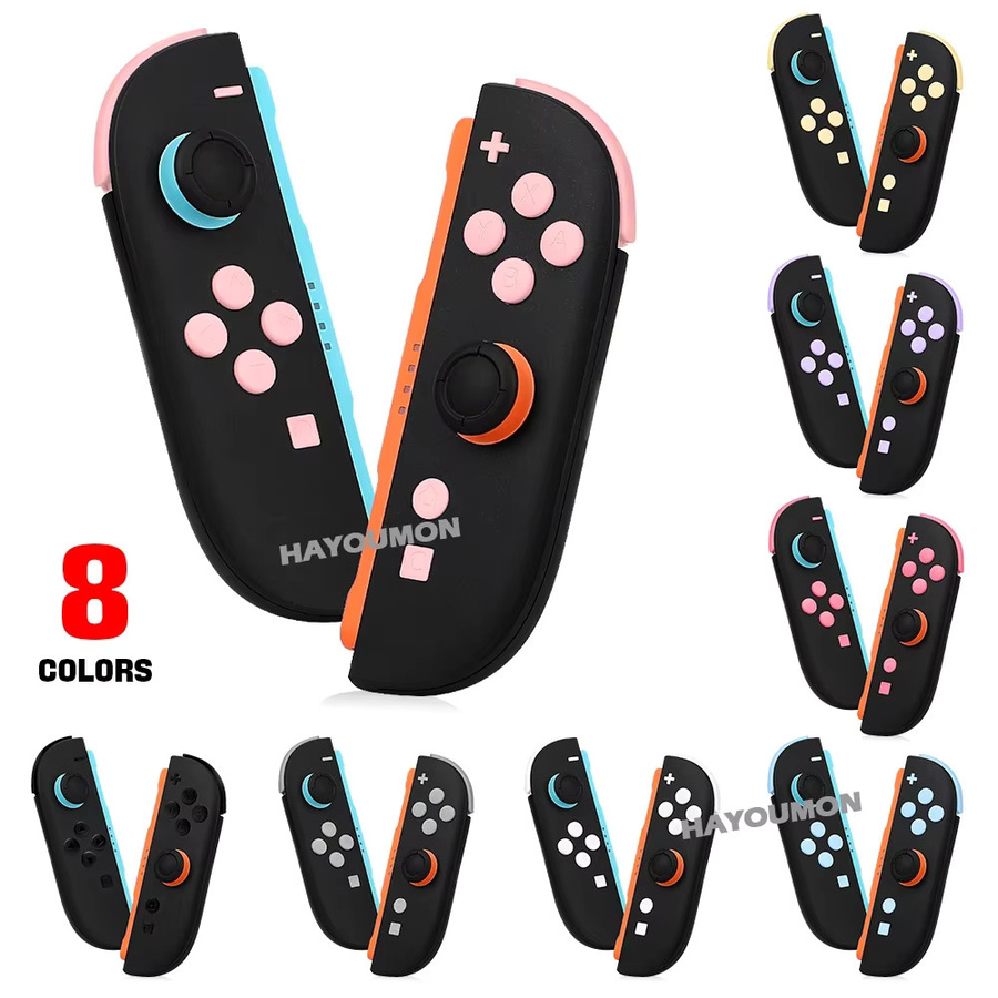 Hayoumon Ersatz-Tastenset für Nintendo Switch mit ABXY-Richtungstasten und Triggern in Mehrfarbig (Gelb) - Bild 2