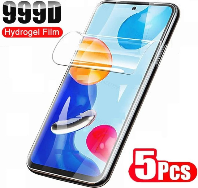 5 Stück Hydrogel Displayschutzfolien für Xiaomi 14 13T Pro K60 Ultra Pad 6S Pro 12,4 Redmi Note 13 12R Pro 12 13 Pro 5G transparent - Bild 1