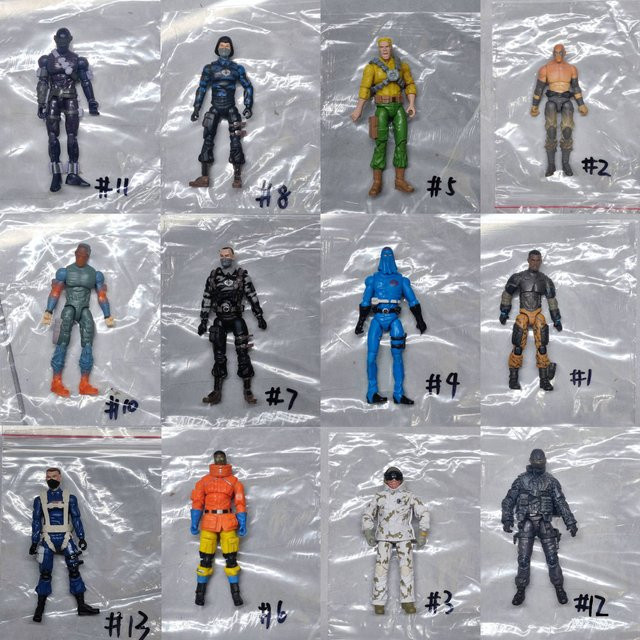 Hot Toys G.I.JOE Ripcord Zartan Snowjob Snake Eye Carl Duke Cobra Trooper Beachead, Actionfigur, unvollständig ohne Zubehör, 3,75" - Bild 1