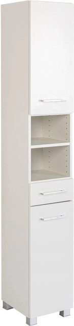 Held Möbel Hochschrank Molina Wotaneiche-Weiß, Höhe: 180 cm, Breite: 30 cm, Tiefe: 35 cm - Bild 1