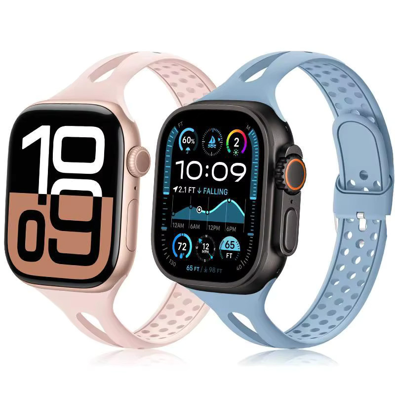 Uhrenarmband Silikon, Unisex, für Apple Watch 41 mm bis 49 mm - Bild 1