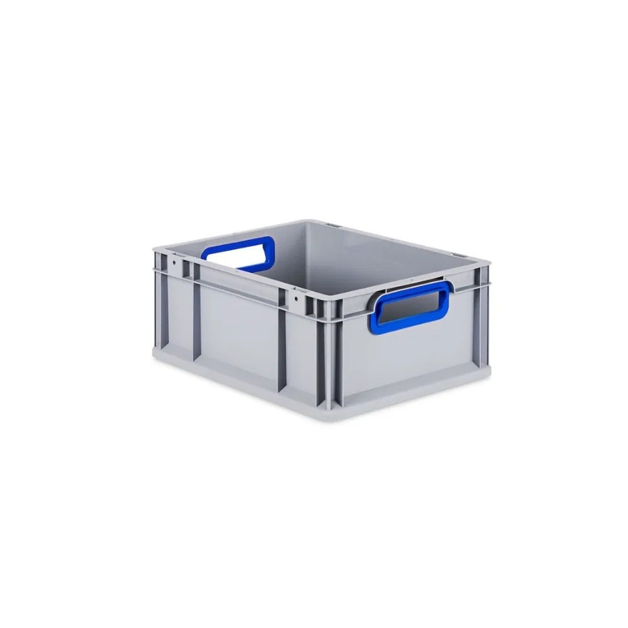 PROREGAL Eurobox Nextgen Color Transportbox mit Griffen und glattem Boden, Blau, H x B x T: 17 x 30 x 40 cm, 16 Liter - Bild 2
