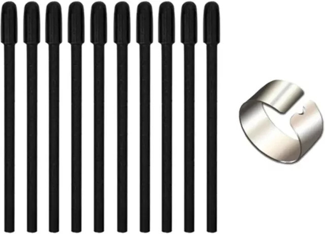 Wacom Ersatz-Stiftminen Set mit Clip, glatte POM-Zeichentablett-Spitzen in Schwarz, passend für Wacom Pro Pen 3, PTK470, 670, 870, DTH135, 172, 271 - Bild 1