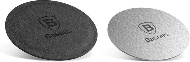Baseus 2in1 Magnetisches Metall Sticker Set in Silber und Transparent für dein Auto Zubehör - Bild 1