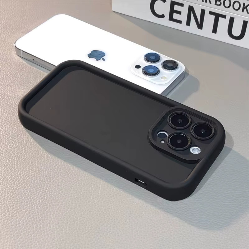 Ricestate Stoßfeste Silikonhülle mit mattem Finish für iPhone Modelle in Schwarz oder Weiß - Bild 2