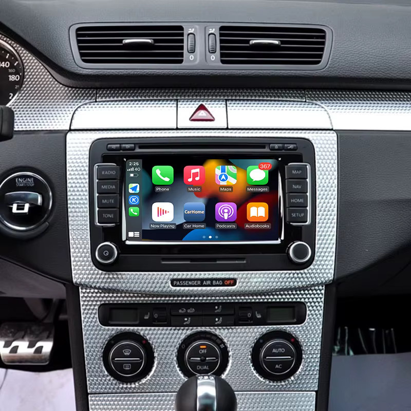Bonroad Kabelloses CarPlay und Android Auto Interface mit GPS für VW RNS510 Golf V VI Jetta Tiguan Amarok Beetle Caddy Passat Phaeton in Schwarz - Bild 7