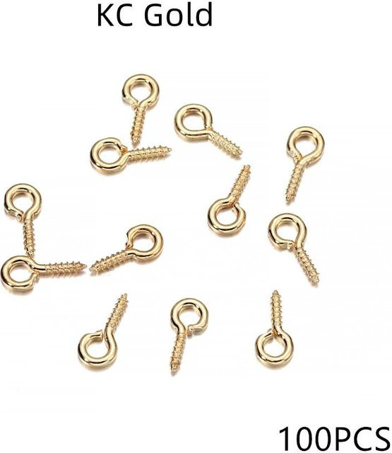 Binchi Outdoor Product Ösenhaken, Goldene Verschlüsse, 6.5x13.5mm, Unisex - Bild 1