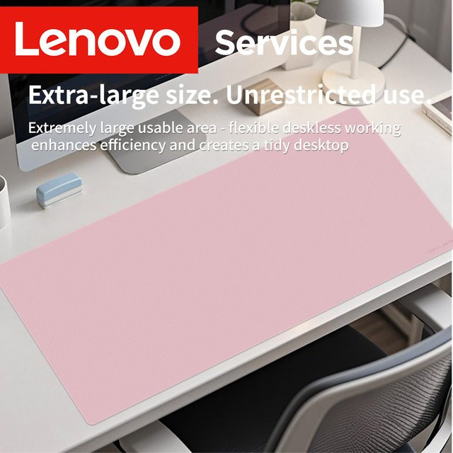 Lenovo Schreibtischunterlage aus Leder, wasserdichte und hitzebeständige Mauspad für Büro und Gaming - Bild 1
