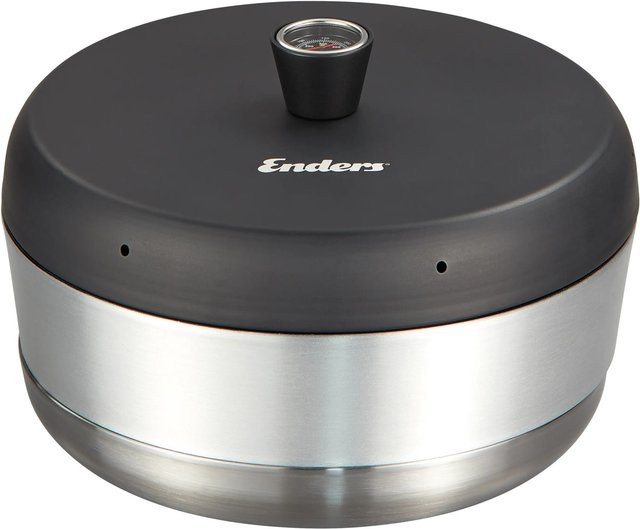 Enders Campingbackofen Vamo aus Aluminium in Silber mit Keramikbeschichtung und integriertem Thermometer - Bild 1
