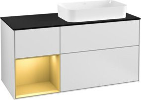 V&B Waschtischunterschrank Finion in Weiß lackiert, Breite: 120 cm, Tiefe: 50,1 cm, Höhe: 50,1 cm - Bild 1