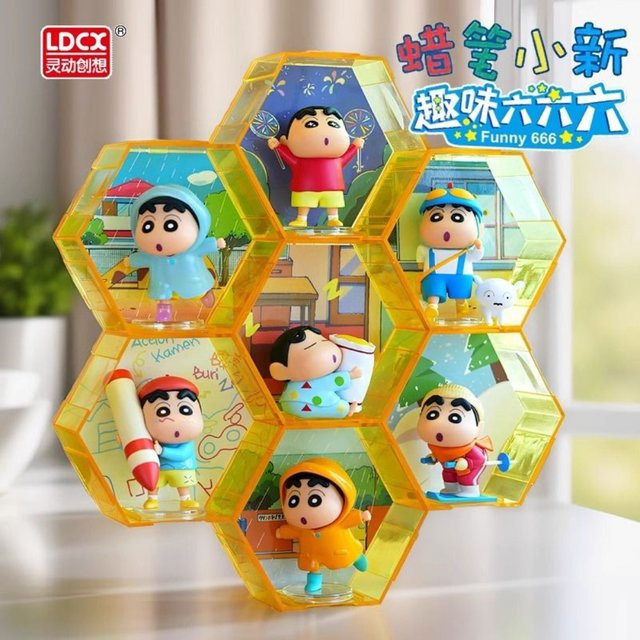LDCX Crayon Shin-chan Fun 666 Figur Blind Box, Einzelfigur - Bild 1