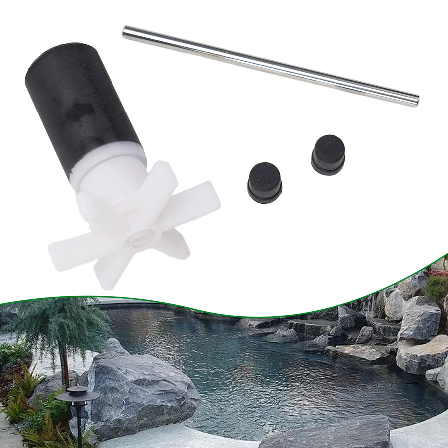 LEENKEA Wasserpumpenlaufrad Rotor mit Dichtungssatz für Lay Z Spa, Edelstahlshaft, Weiß - Bild 2