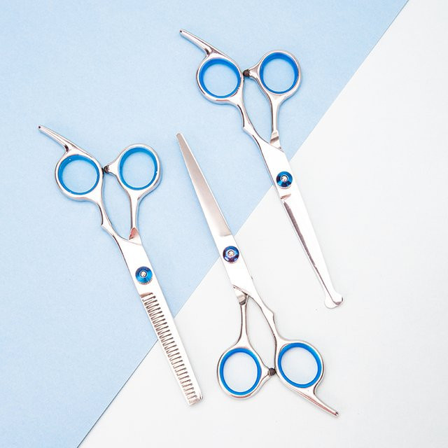 3 Stile Friseurschere aus Edelstahl, Unisex - Bild 1