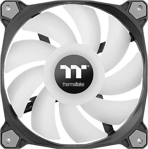 Thermaltake PC-Gehäuse-Lüfter CL-F116-PL14SW-A Schwarz mit LED-Beleuchtung B x H x T: 190 x 56 x 143 mm - Bild 1