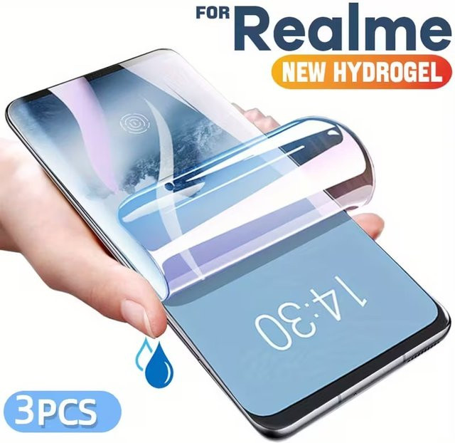 3er-Pack Hydrogel Display Schutzfolie für Realme GT5, GT6, GT7, GT Neo 5 und 6T, transparent - Bild 1