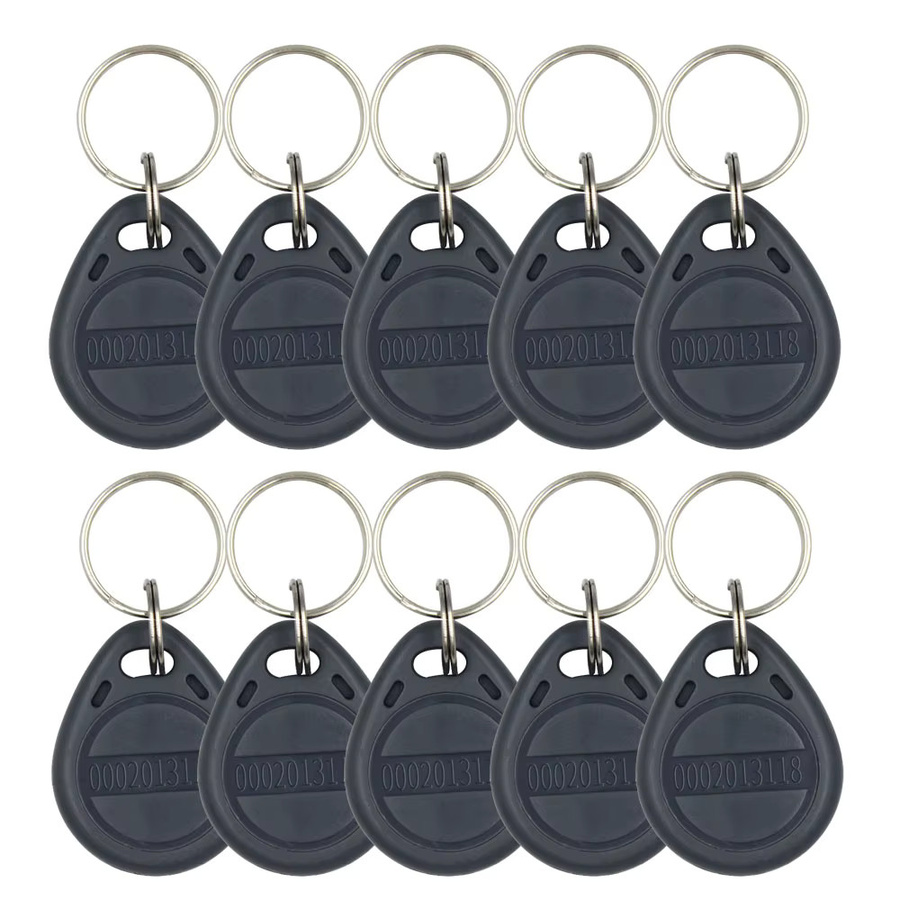 10er Set LUCKING DOOR RFID Schlüsselanhänger TK4100 125 kHz Access Control Keyfob in Grün - Bild 4