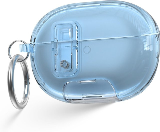 Transparente Kristall Wireless Bluetooth Kopfhörerhülle für Huawei FreeBuds Pro 5 in Blau aus TPU mit sicherem Verschlussabdeckung - Bild 1