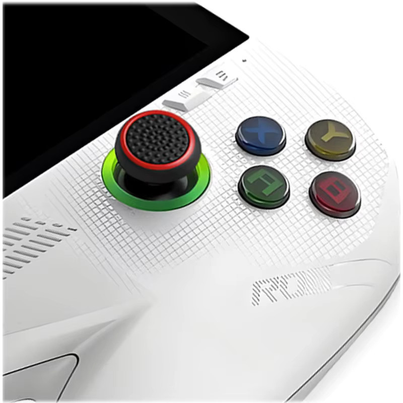 8er Set Asus ROG Ally X Silikon Thumb-Stick Grip Caps in Weiß und Multicolour mit Leuchteffekt für Joysticks - Bild 2