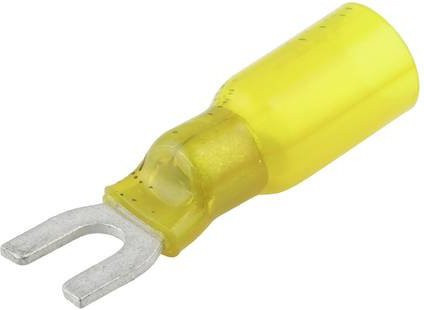 Molex Gabelkabelschuh 191640070 in Gelb mit 4mm Loch-Durchmesser - Bild 1