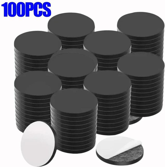 10050 Stück Selbstklebende Weichmagnetische Mini-Scheiben in Schwarz von Binchi Outdoor Product für DIY Bastelarbeiten und Bürobedarf - Bild 1