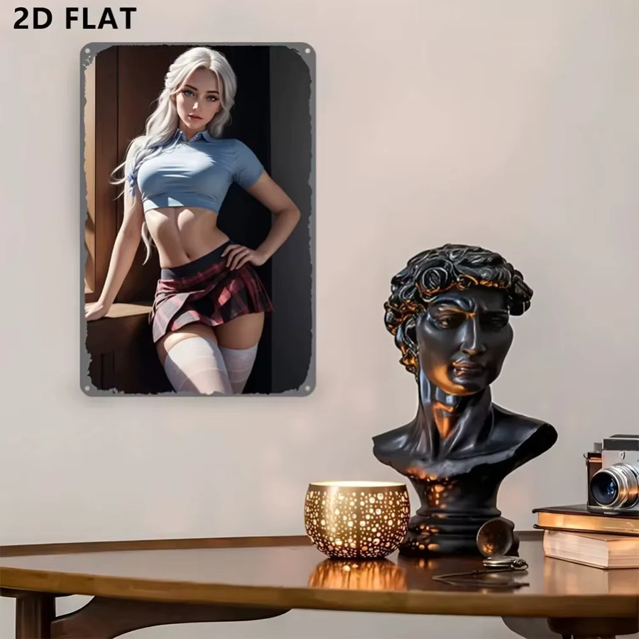 CIFBUY Retro Anime Metallposter Vintage Blechschild Wandkunst in Multicolour - Bild 4