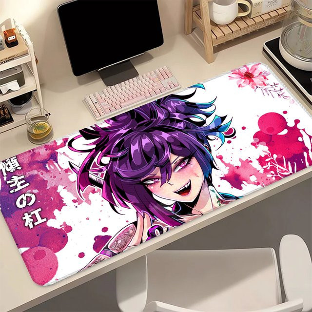 XXL Gaming-Mauspad Anime Niedliches Mädchen in Multicolour, rutschfeste Schreibtischunterlage für PC und Laptop, B/H: 90 x 40 cm - Bild 1