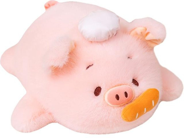 BC Pet Supplies Kochschwein Plüschtier Kissen, Rosa, 35cm - Bild 1