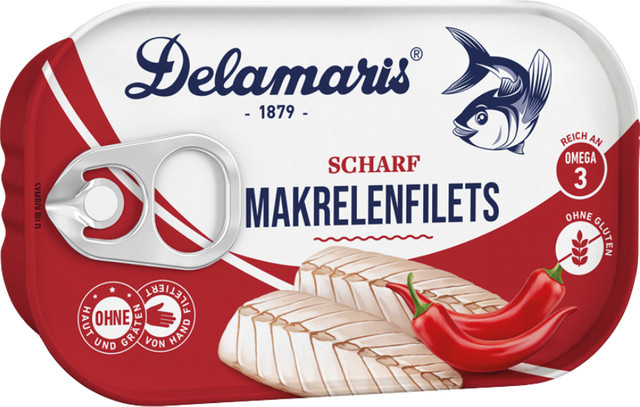 Delamaris Makrelenfilets Scharf 125 g - Bild 1