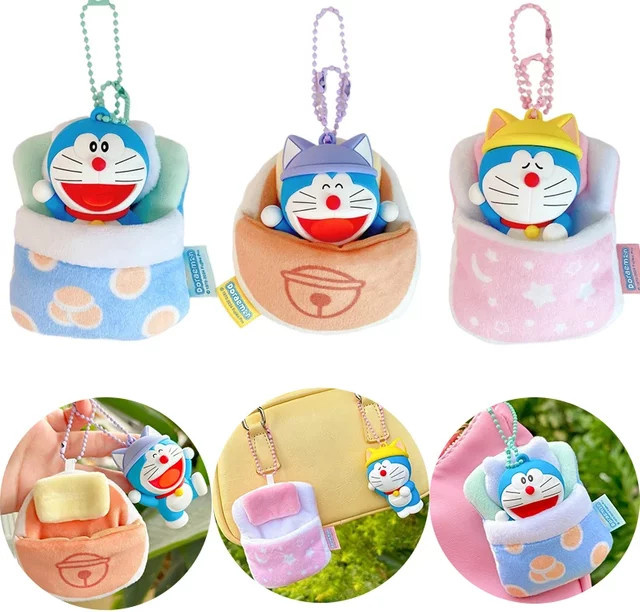 TAKARA TOMY Doraemons Cartoon Schlafsack Serie Anhänger, Schlüsselbund - Bild 1