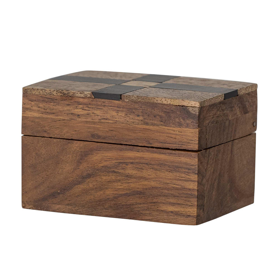 Bloomingville Aufbewahrungsbox Cemile aus Mangoholz in Braun - Bild 1
