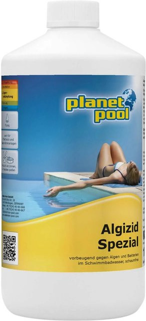 Planet Pool Algizid Spezial flüssiges Algenpräventiv für Pools und Whirlpools, 1 Liter - Bild 1