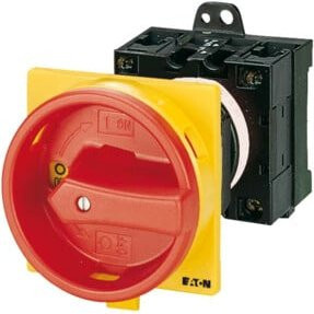 Eaton Hauptschalter und Not-Aus 3polig T0-2-1/V/SVB in Rot und Gelb mit IP65 Schutzart - Bild 1