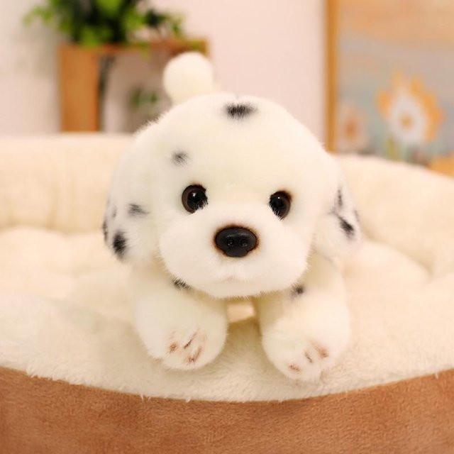 Kidsly Dalmatiner Hund Plüschtier, Weiß, Schwarz, 35cm - Bild 1