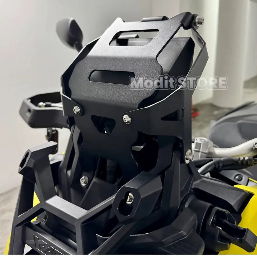Handyhalterung und GPS-Navigationsplatte für Honda XADV750 X-ADV 750 (2021-2026) in Schwarz und Gold mit 12mm/22mm Aufnahme - Bild 4