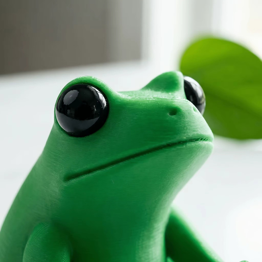 Grüner Frosch-Stifthalter aus Kunststoff im 3D-Design als lustige Schreibwaren-Aufbewahrungsbox für deinen Schreibtisch - Bild 6