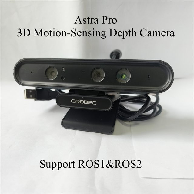 Orbbec Astra Pro 3D-Tiefenkamera in Schwarz mit 0,6-8m Reichweite für KI-Robotik, Drohnenentwicklung und Gesichtserkennung, kompatibel mit ROS1 und ROS2 - Bild 1