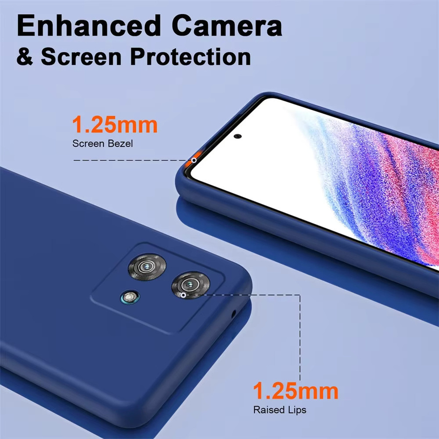 Flüssige Silikonhülle für Motorola Edge 50 Fusion, Edge 50, Edge 40, Edge 30 Neo sowie Moto G85, G84, G35, G34, G32 in Schwarz und Blau - Bild 6