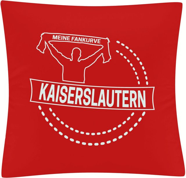 Kissenbezug multifanshop Kaiserslautern Meine Fankurve in Weiß - Bild 1