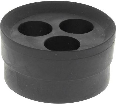 Wiska Mehrfachdichteinsatz MFD 63/07/130 schlagfest mit Zugentlastung M63 aus Kunststoff in Schwarz RAL 9005 25 Stück - Bild 1
